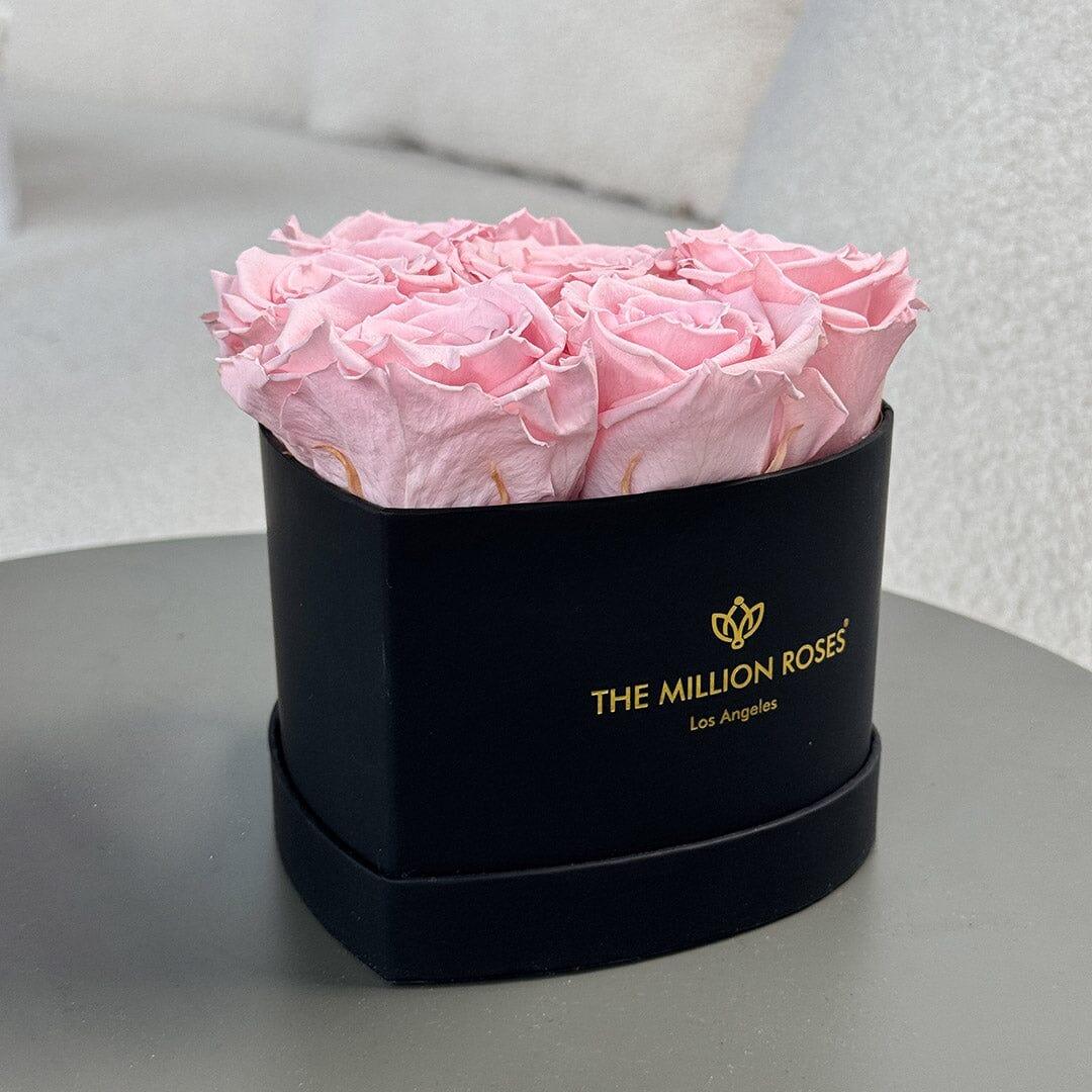 Black box with light pink roses, wooden décor - House of Avana