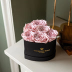 Black box with light pink roses, wooden décor - House of Avana