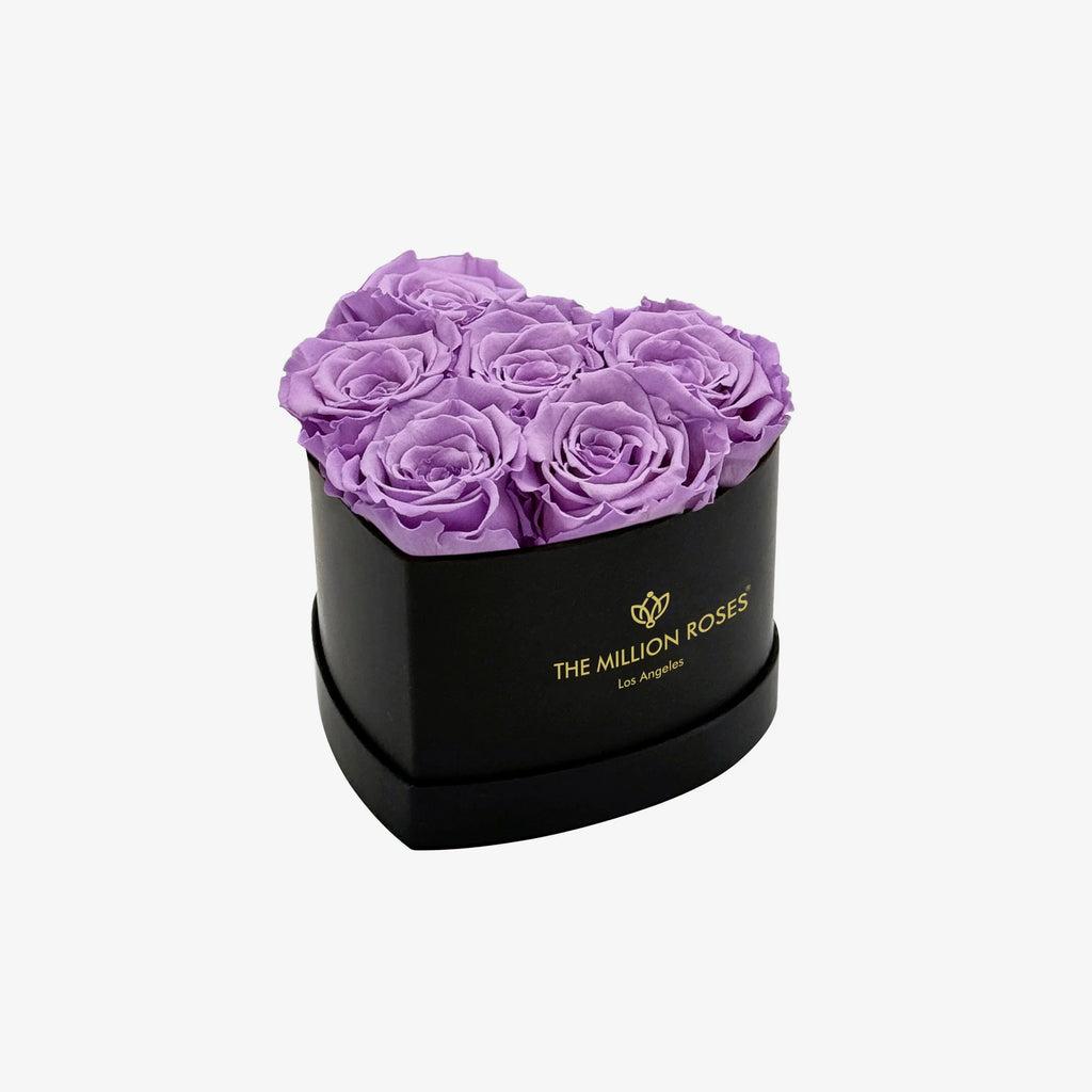 Baby Heart Black Box | Lavender Roses - House of Avana