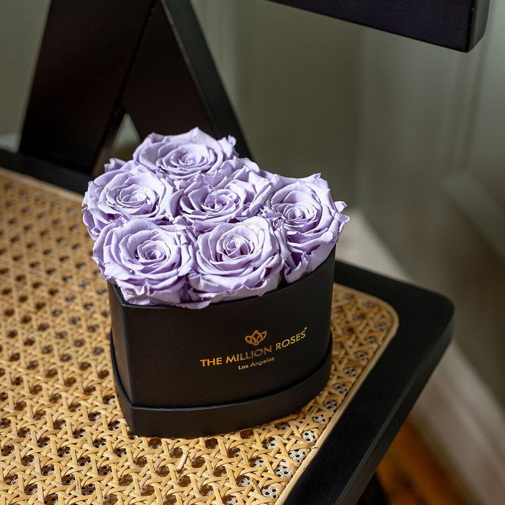 Baby Heart Black Box | Lavender Roses - House of Avana