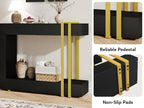 Valnase Modern 2-Tier Entry Entrance Table with Storage, Narrow Long Sofa Table Behind Couch.42.5 Inch L Console Table for Entyrway House Of Avana [[SKU:HOA-SOF-405]]