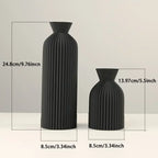 Vase - Decorative Black Plastic