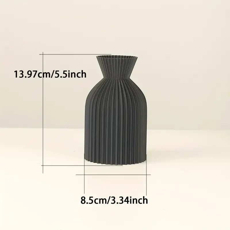 Vase - Decorative Black Plastic
