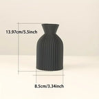 Vase - Decorative Black Plastic