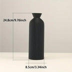 Vase - Decorative Black Plastic