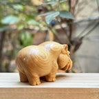 Solid Wood Carved Hippopotamus Tabletop Small Ornaments For Home Animal Crafts Home Interior Decoration Office accessories Gift - House Of Avana