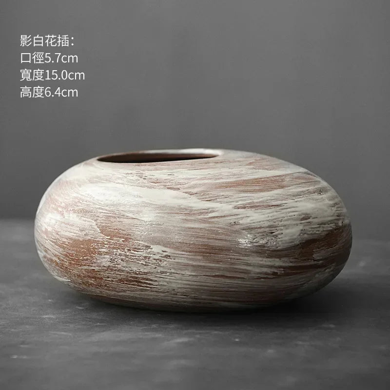 Vase - Decorative Terracotta Black, alternate view - House Of Avana