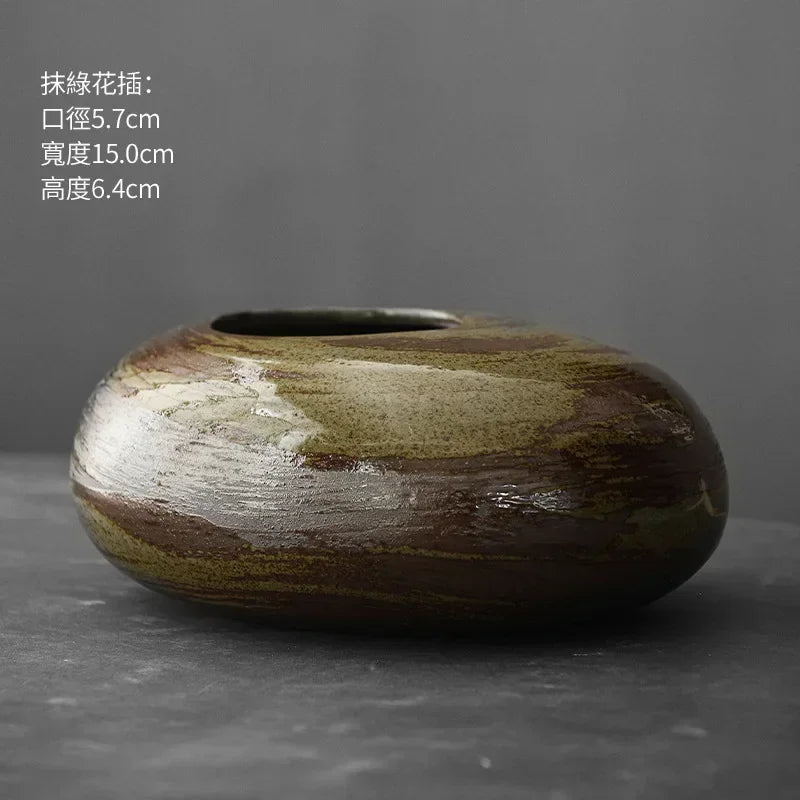 Vase - Decorative Terracotta Black, alternate view - House Of Avana