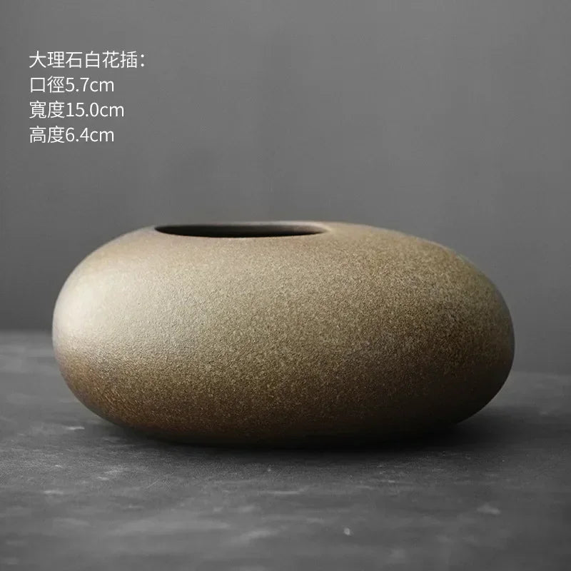 Vase - Decorative Terracotta Black, alternate view - House Of Avana