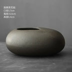 Vase - Decorative Terracotta Black, alternate view - House Of Avana