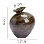 Vase - Decorative Terracotta Black, top view - House Of Avana