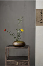 Ceramic Japanese Vase - Minimalist Beige/brown/white Flower Pot for Home Decor, product packaging - House Of Avana