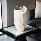 Ceramic Geometric Vase, Modern Cylinder Flower Vase for Home Decor, lifestyle image - House Of Avana [[SKU:HOA-VAS-013]]