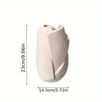 Ceramic Geometric Vase, Modern Cylinder Flower Vase for Home Decor, top view - House Of Avana [[SKU:HOA-VAS-013]]