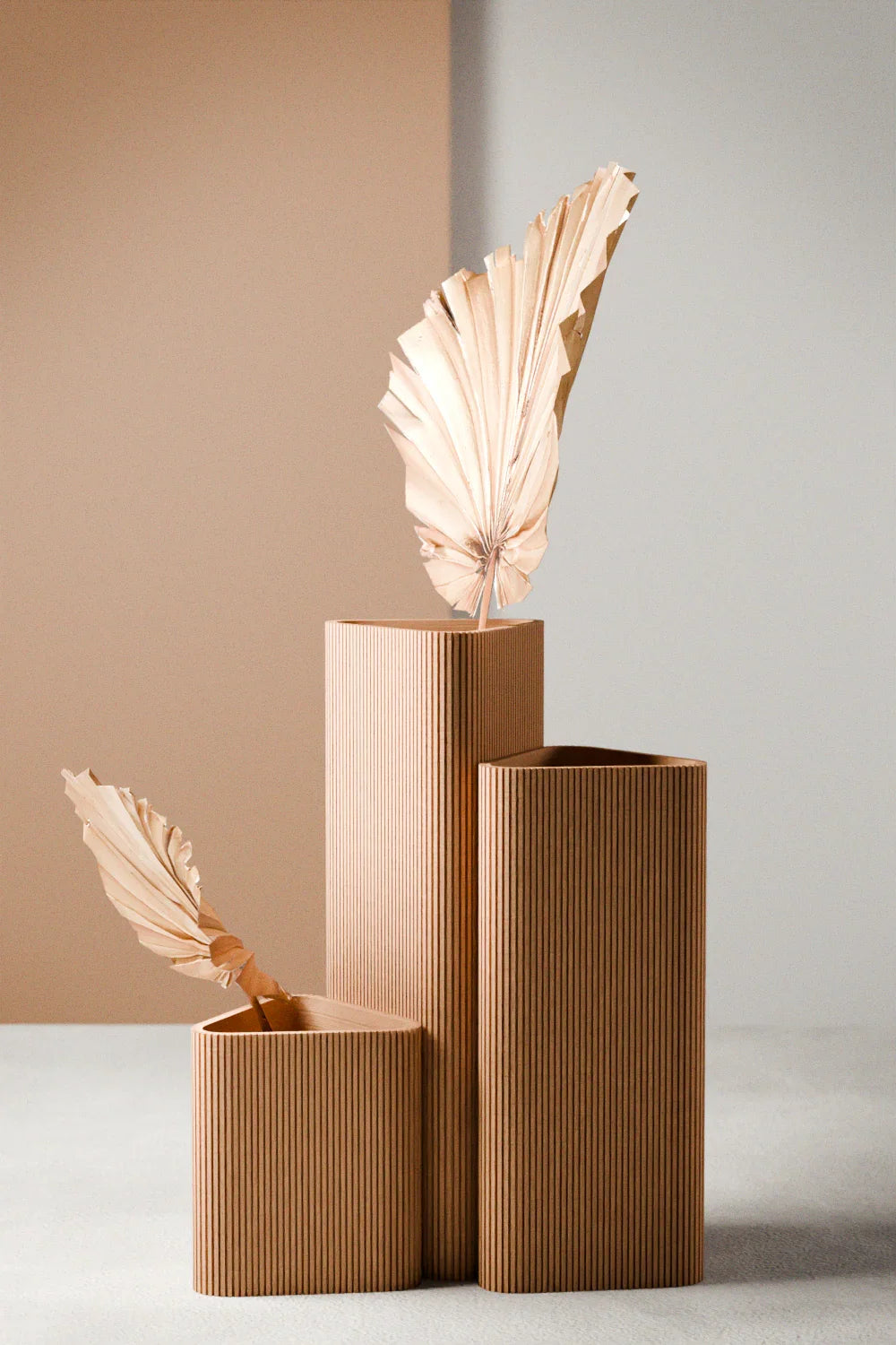 Triangle Vase Modernized Pottery