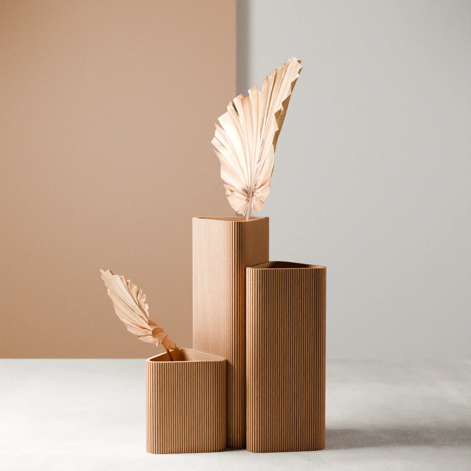 Triangle Vase Modernized Pottery