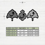 Vav Calligraphy Metal Wall Art - Set of Three Elegant Islamic Designs - KAF243 Peony Atelier