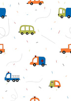 Vehicles Printed Canopy PushpLinen