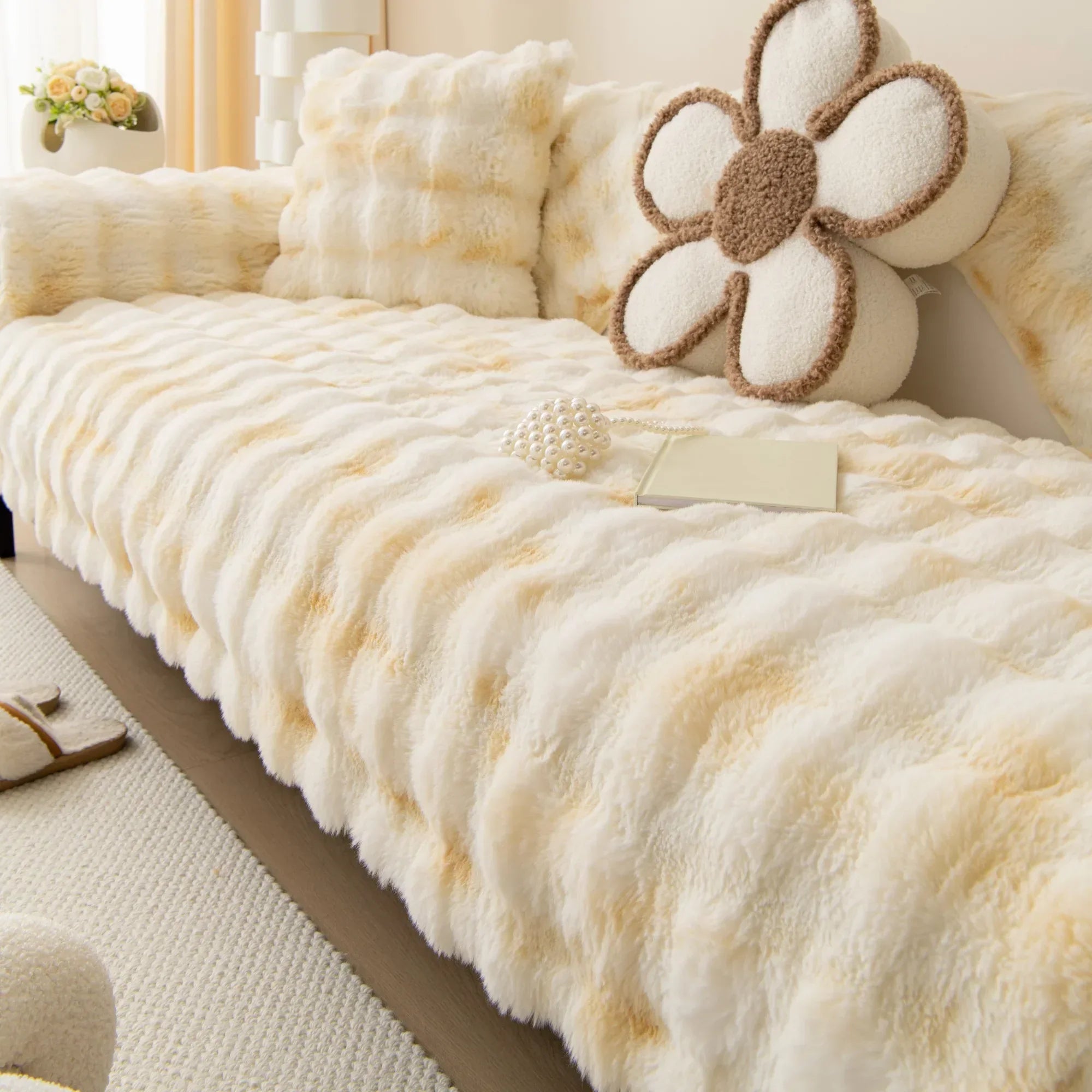Velvet Couch Cover – Soft, Stylish, and Cat & Dog Proof Couch Throw Cover topspet