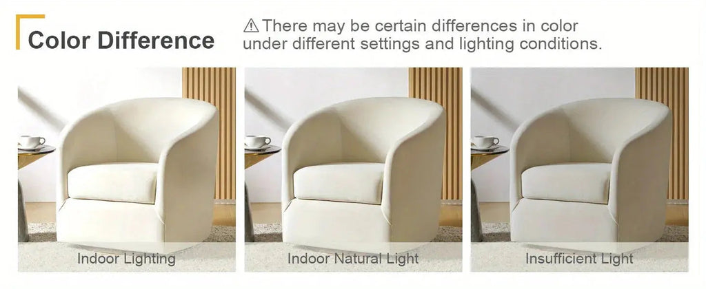 Velvet Swivel Accent Chair with Golden Metal Base, alternate view - House Of Avana [[SKU:HOA-ACC-404]]