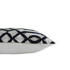 Venezia Silk Velvet Ikat Throw Pillow Cover X 24, detail shot - House Of Avana