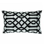 Venezia Silk Velvet Ikat Throw Pillow Cover X 24, lifestyle image - House Of Avana