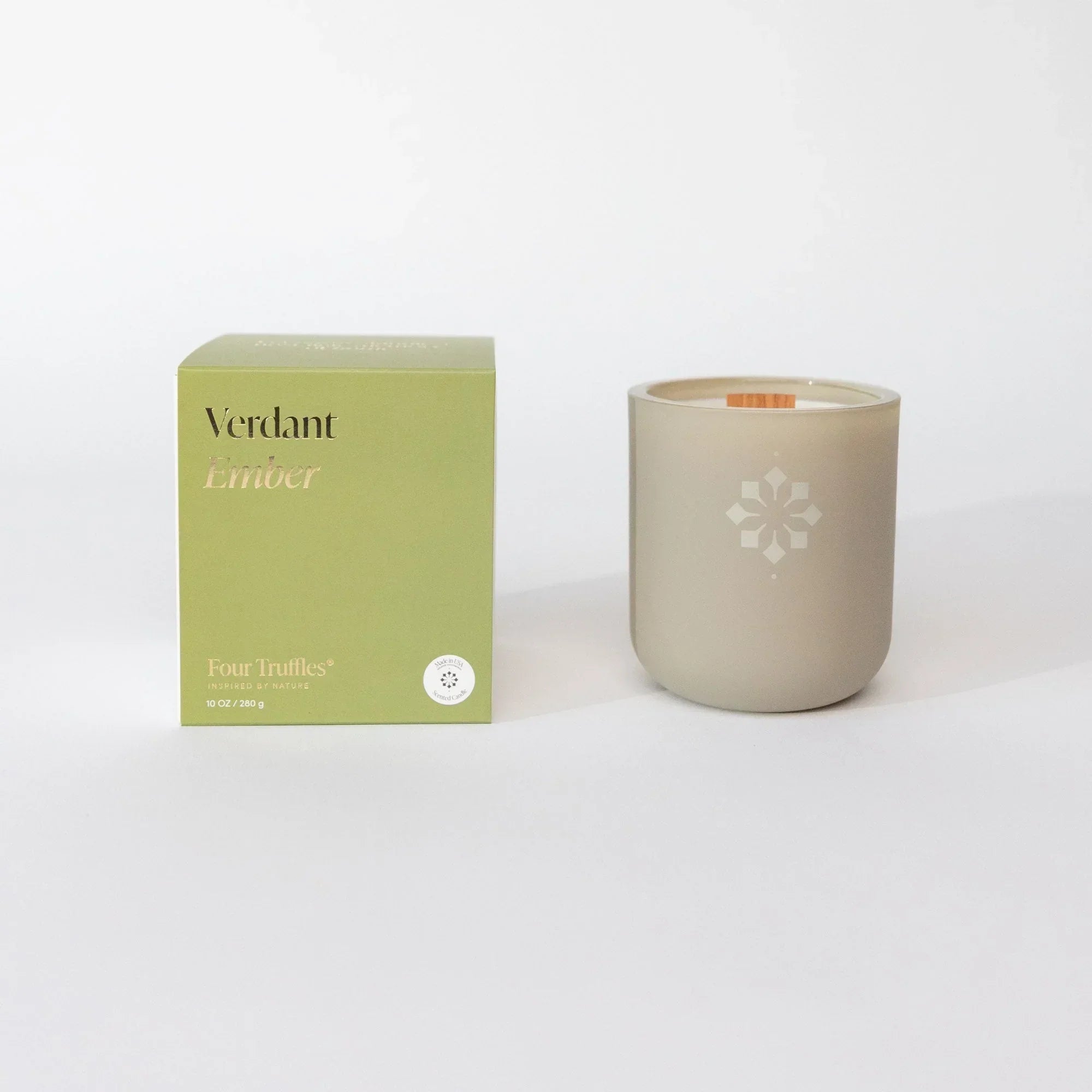 Verdant Ember Candle Four Truffles