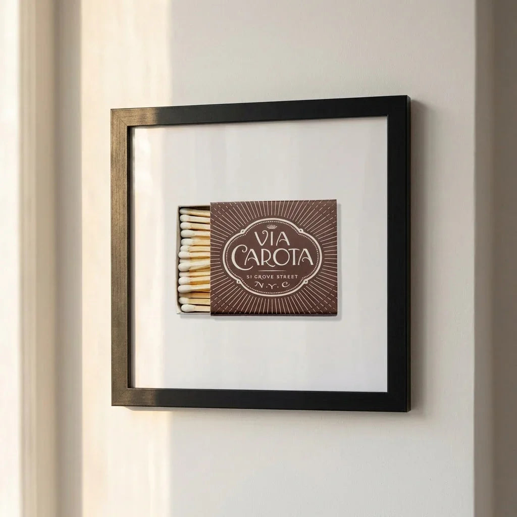 Via Carota Framed Print