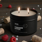 Vineyard Estate Candle 10.6 oz – Red Wine, Raspberry & Vanilla Sugar