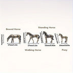 Horse Sculpture - Vintage Bronze Finish, side view - House Of Avana