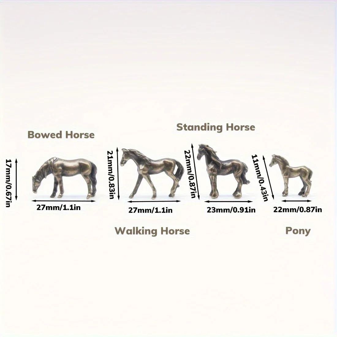 Horse Sculpture - Vintage Bronze Finish, side view - House Of Avana