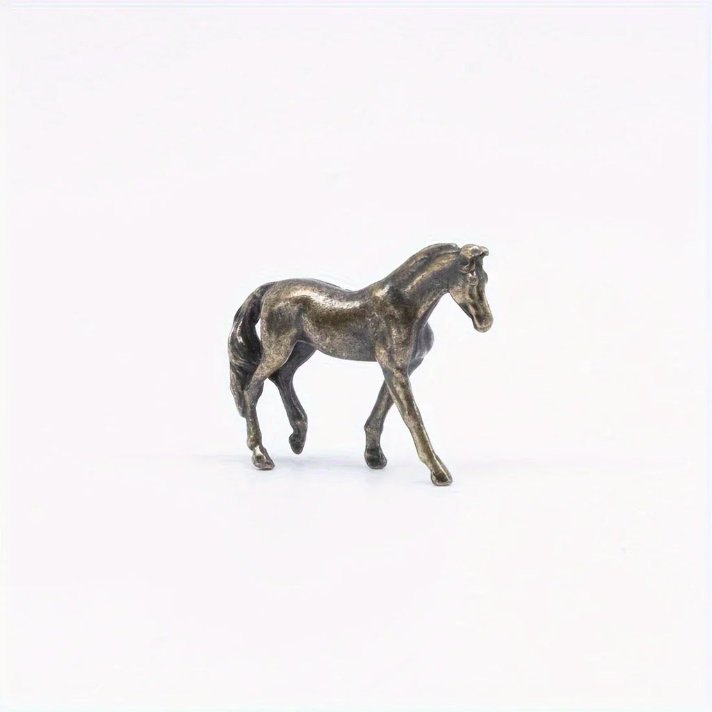Horse Sculpture - Vintage Bronze Finish, top view - House Of Avana