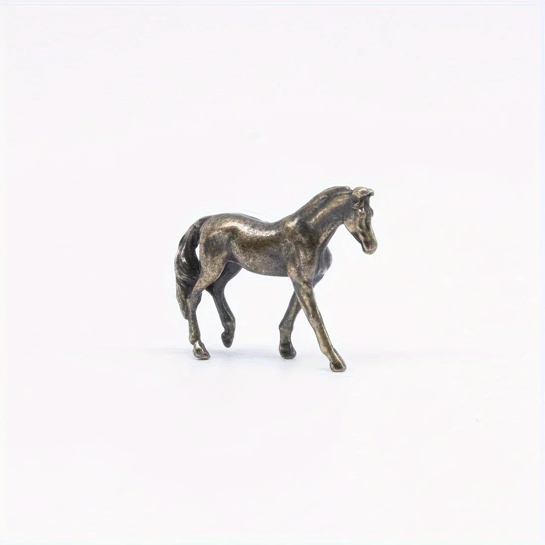 Horse Sculpture - Vintage Bronze Finish, top view - House Of Avana