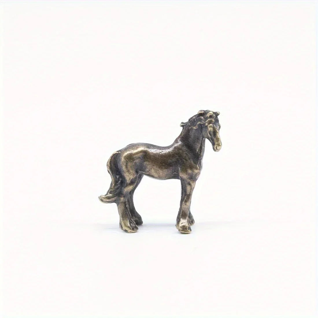 Horse Sculpture - Vintage Bronze Finish, angled view - House Of Avana