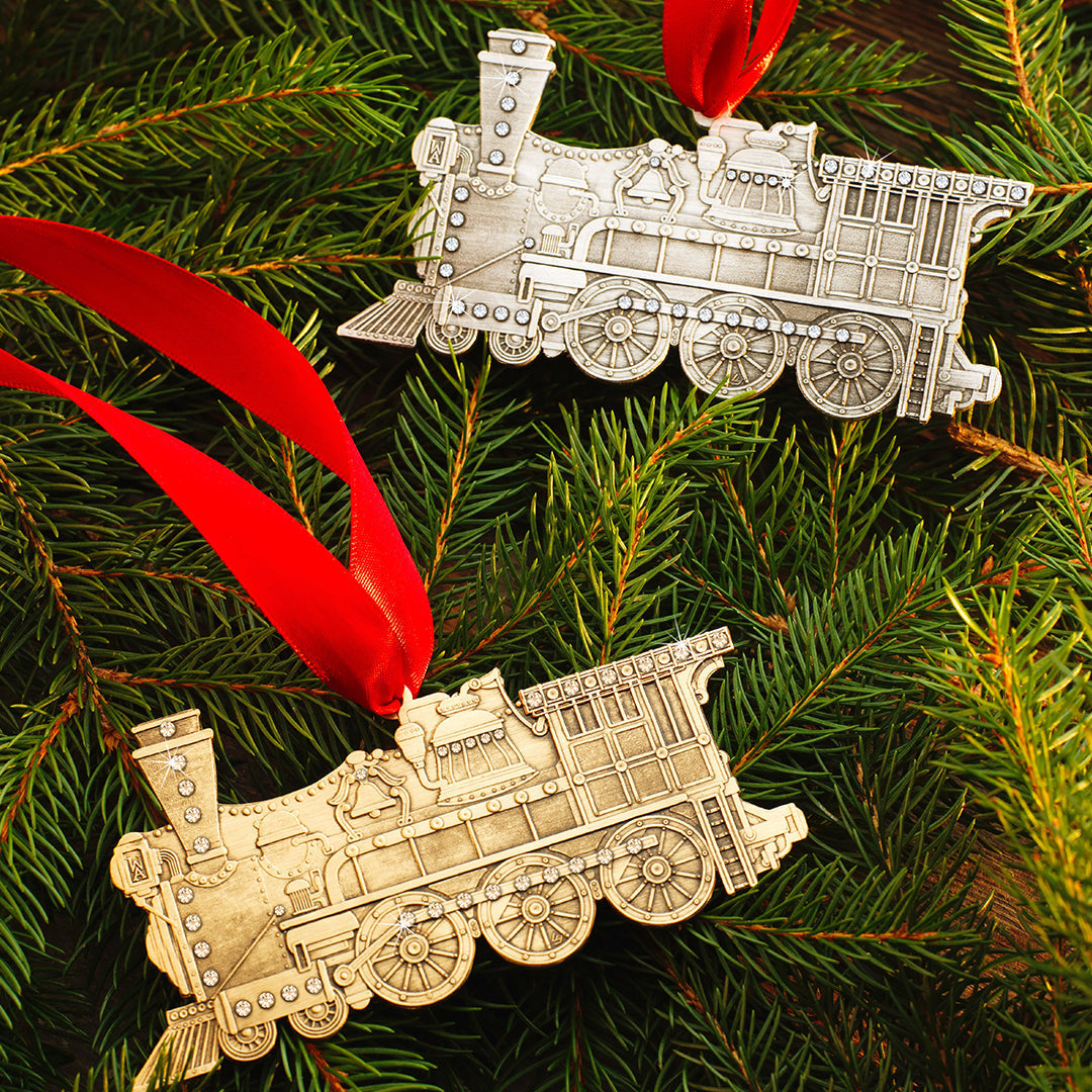 Vintage Locomotive Ornament (Bronze)