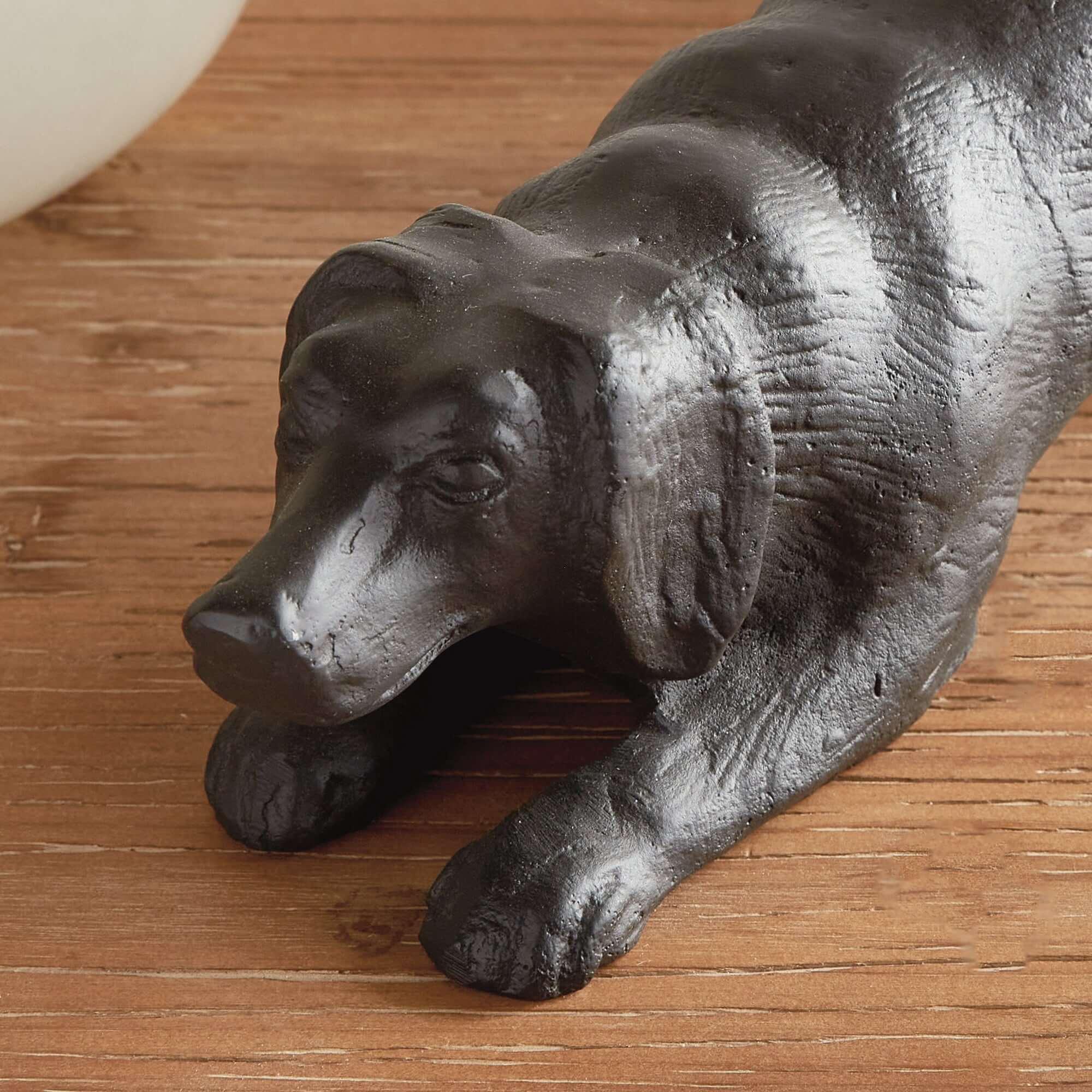 Vintage Metal Playful Dog Sculpture Vintage Shopper