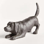 Vintage Metal Playful Dog Sculpture Vintage Shopper
