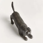Vintage Metal Playful Dog Sculpture Vintage Shopper
