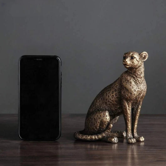 Vintage Cheetah Figurine for Home Decor Sit House Of Avana