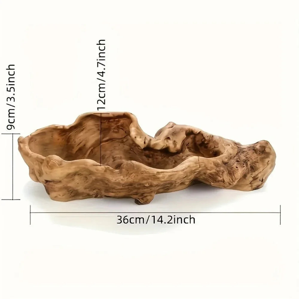 Vintage Wood Bark Planter for Succulents - House Of Avana