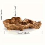 Vintage Wood Bark Planter for Succulents House Of Avana