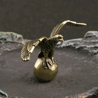 Antique Vintage Bronze Eagle Statue for Home Decor House Of Avana