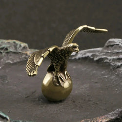 Antique Vintage Bronze Eagle Statue for Home Decor - House Of Avana