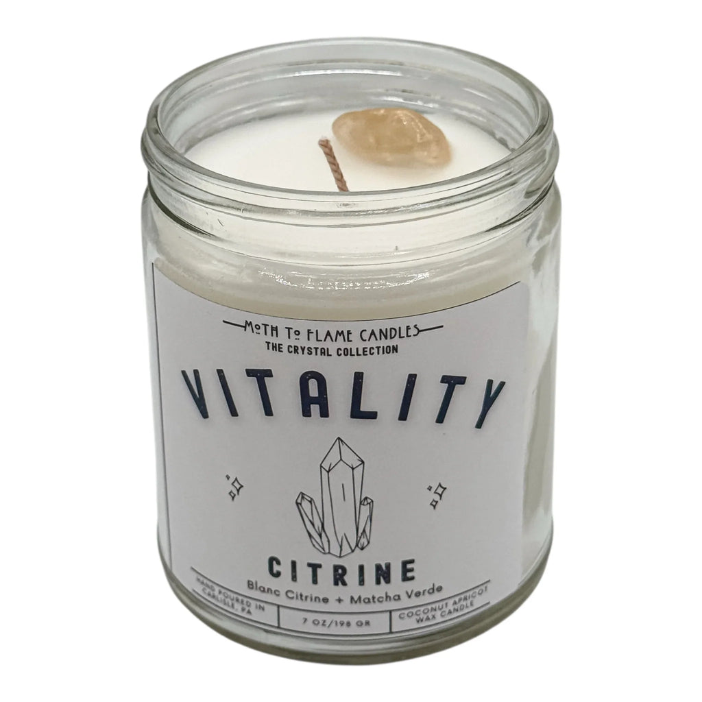 Vitality – Oz Candle, back view - House Of Avana