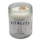 Vitality – Oz Candle, back view - House Of Avana