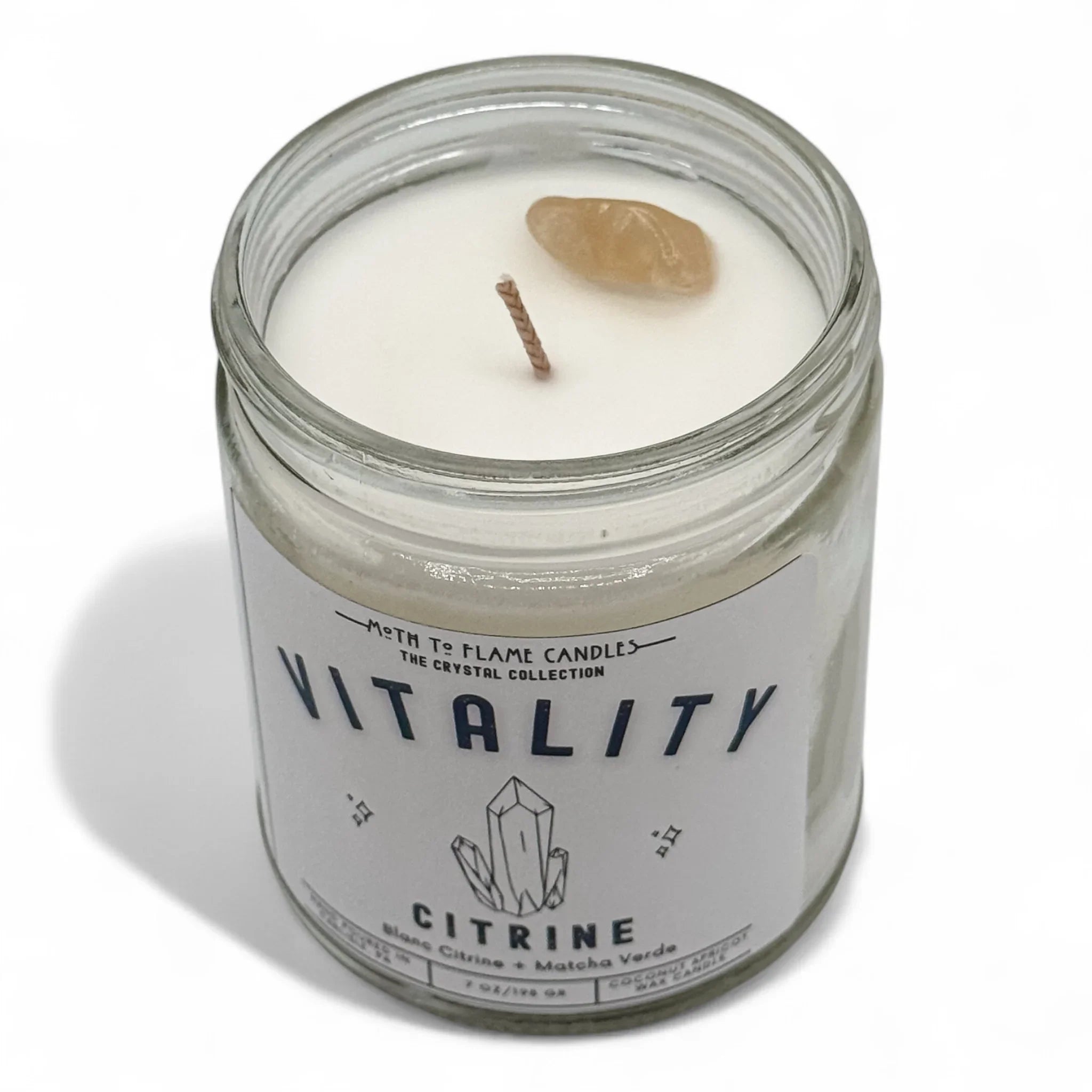 Vitality – Oz Candle, side view - House Of Avana