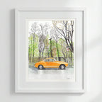 Volkswagen Karmann Ghia, Classic Car, Painting