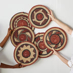 Volta Red Woven Placemat or Wall Art Kanju Interiors