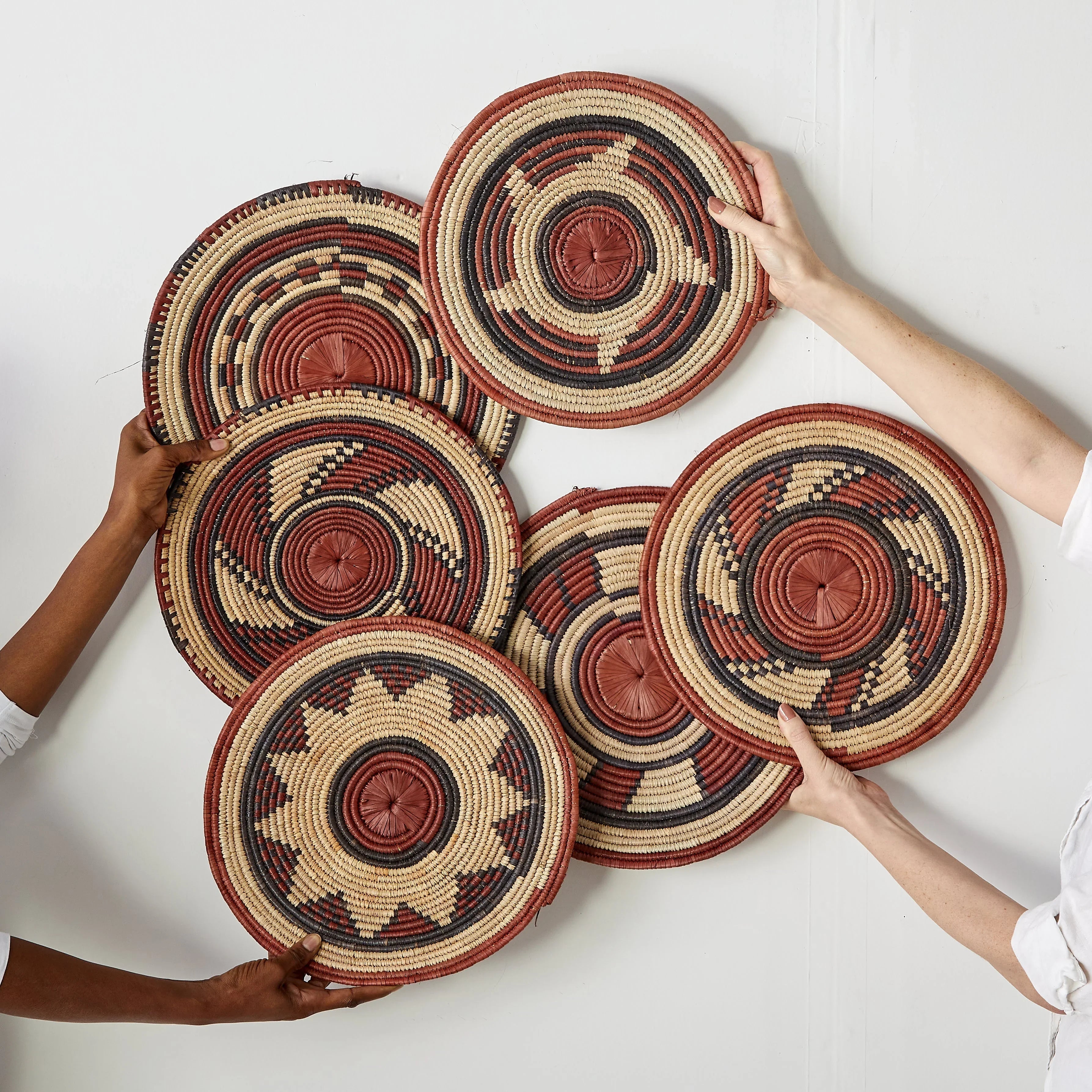 Volta Red Woven Placemat or Wall Art Kanju Interiors