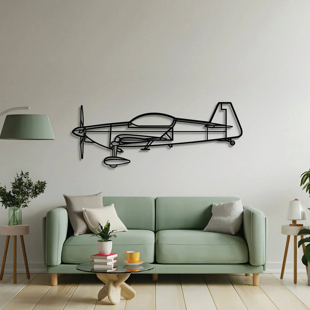 Votec Metal Aircraft Wall Art - Ncp0608, side view - House Of Avana
